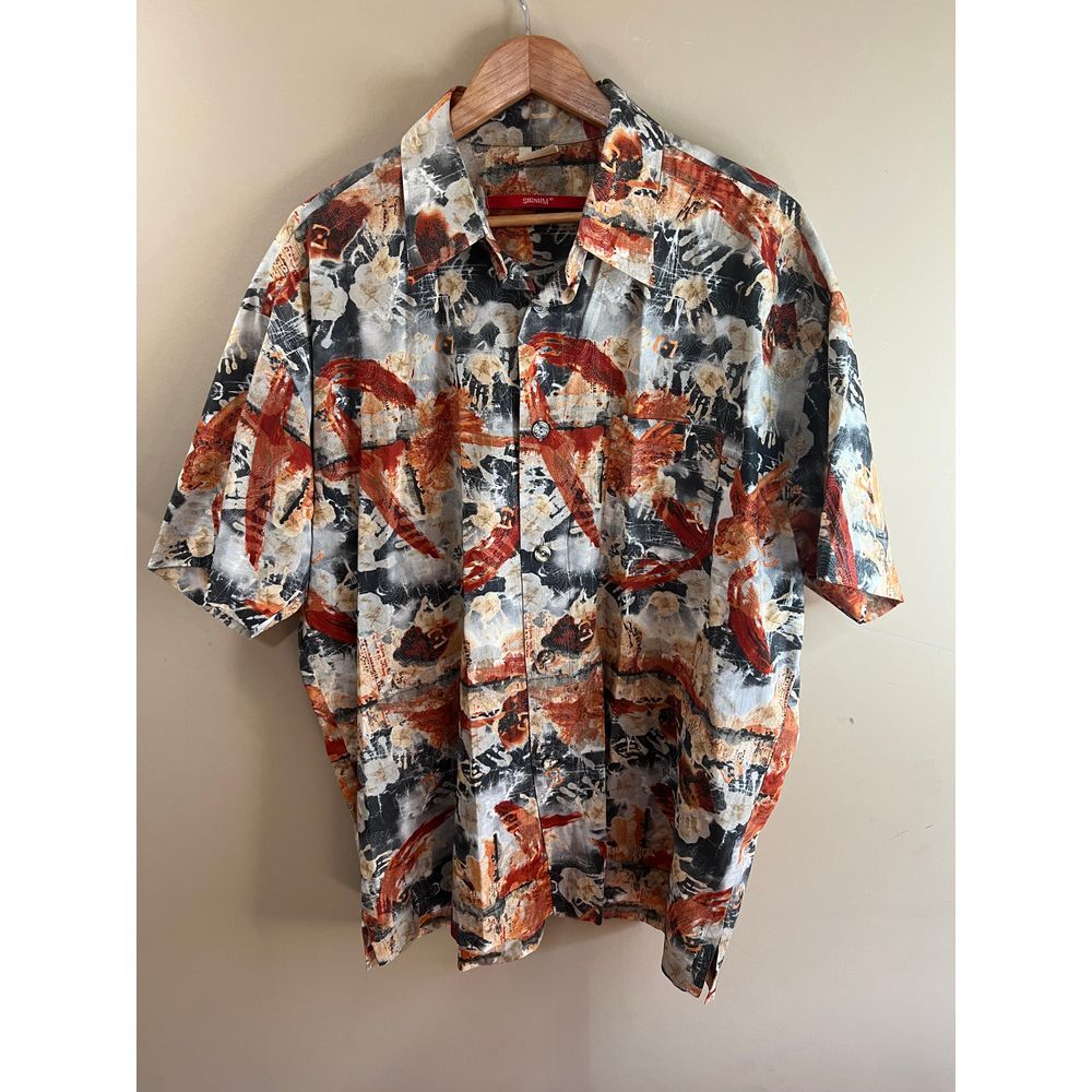 Signum Wild Print Casual‎ Short Sleeve Shirt - Mens XL